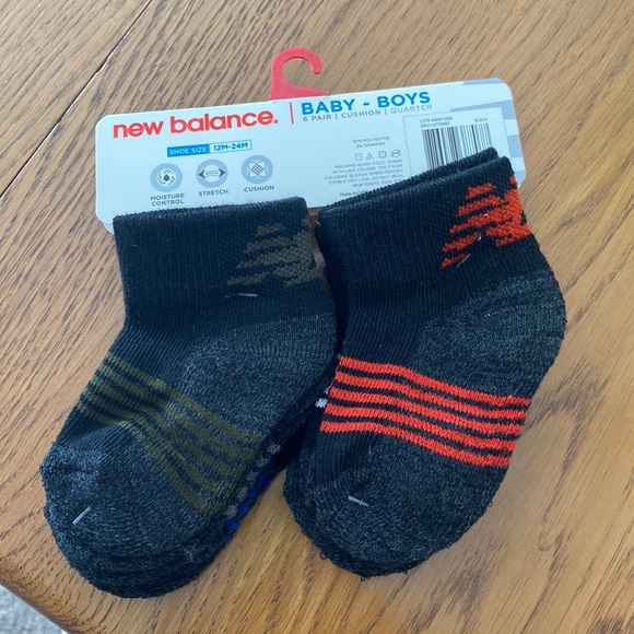 New Balance Baby Cushion Boys Quarter 6 pack - Picture 2 of 2